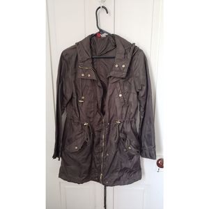 Olive Utility Jacket w/ Gold Hardware